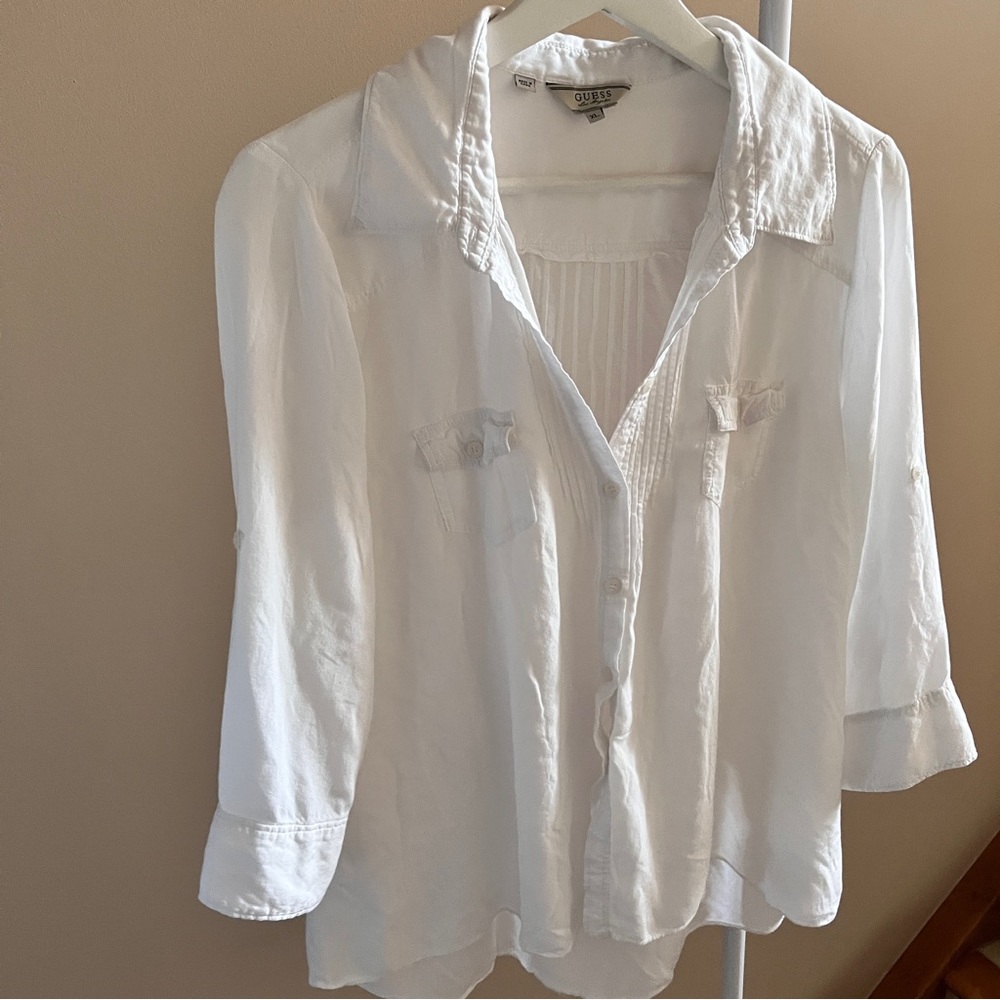 100% rayon button up